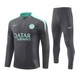Paris Saint-Germain Sweatshirt Za Trening Četvrt-Zip 2024-25 Siva Paris Saint-Germain Sweatshirt Za Trening Četvrt-Zip 2024-25 Siva